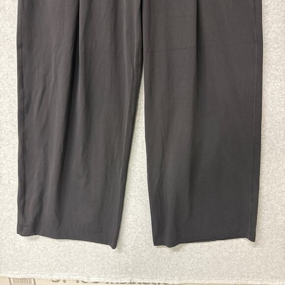 Lululemon Black Align Wide Leg Pleated Palazzo Pants Regular Boho Size 10 NWT - Picture 3 of 10